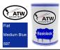 Preview: Fiat, Medium Blue, 597: 500ml Lackdose, von ATW Autoteile West.